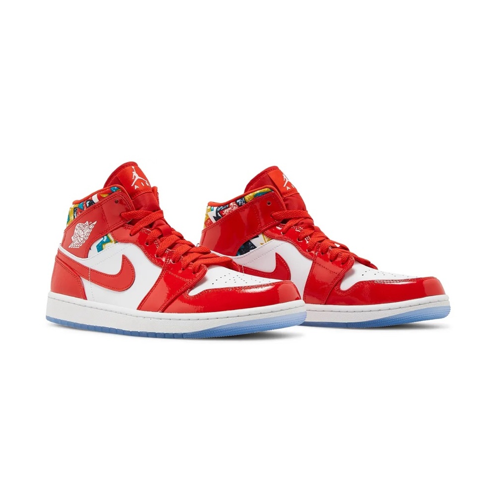 Air Jordan 1 Mid SE 'Barcelona Sweater' 2021 - size 7Y